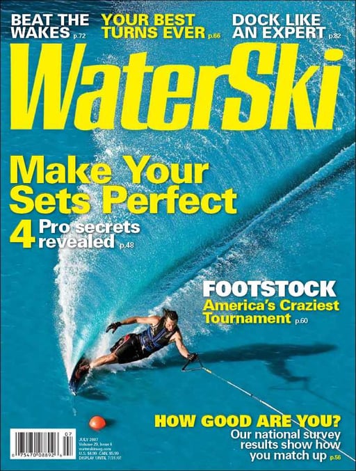 WaterSki Magazine cover, July 2007